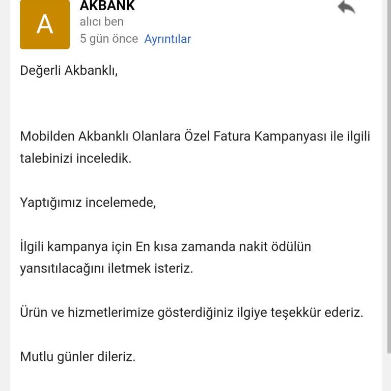 Akbank'ın Kampanya İadesi Sorunu