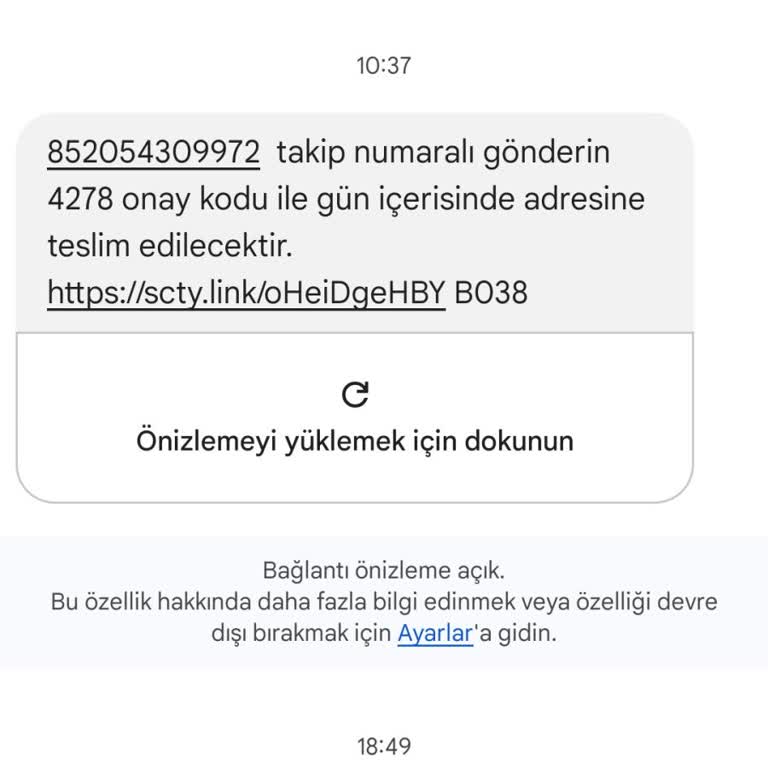 Kargom Teslim Edilmedi: Ofiste Bekledim, Mesaj Geldi