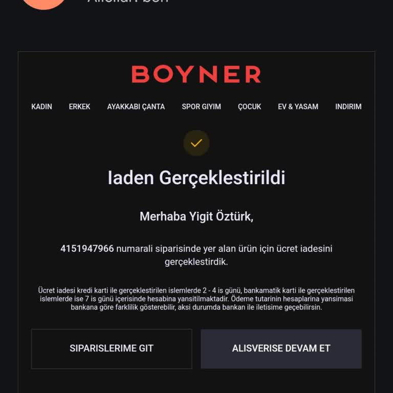 İade Sürecinde Gecikme