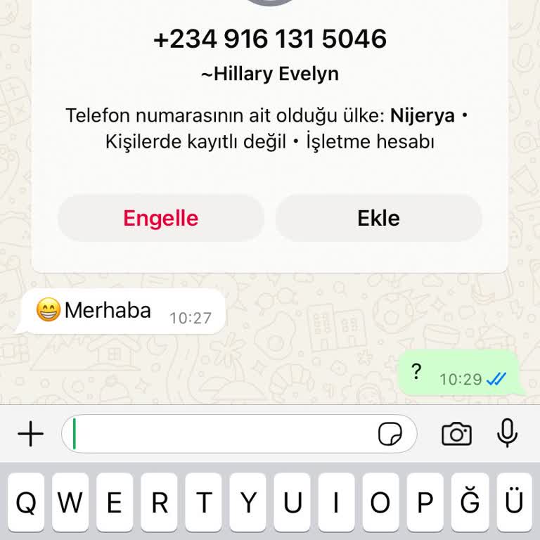 Nijerya'dan Gelen Şüpheli Mesaj Ve Güvenlik Endişesi
