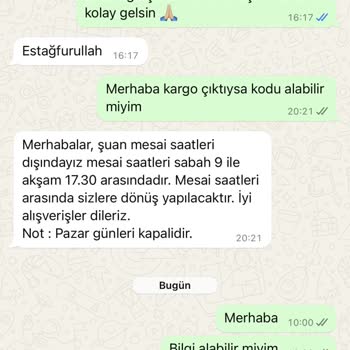 Sipariş Sonrası İletişim Sorunu