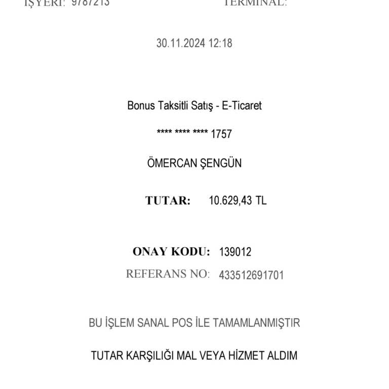 TEB Kredi Kartında İzinsiz İşlem Şoku