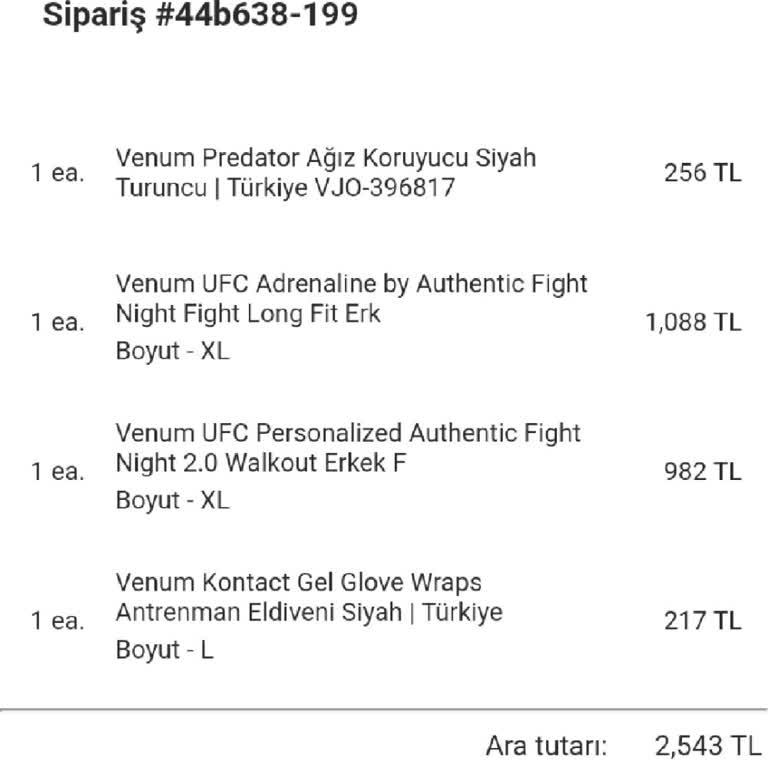 Venum-tr Üründen Haber Yok!