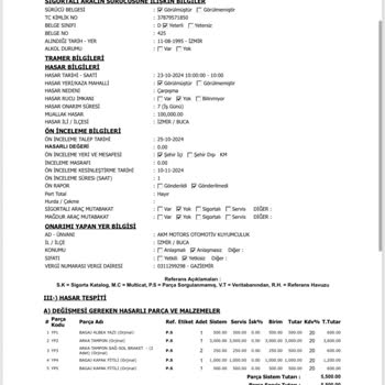 Eksik Ödeme: Ethica Sigorta'nın Haksız Kesintisi