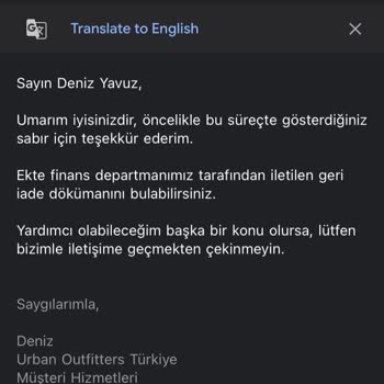 Urban Outfitters: Kayıp Kargo Ve İade Sorunu