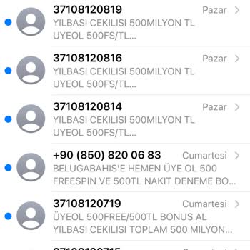 Vodafone'un Bitmeyen Spam SMS Sorunu