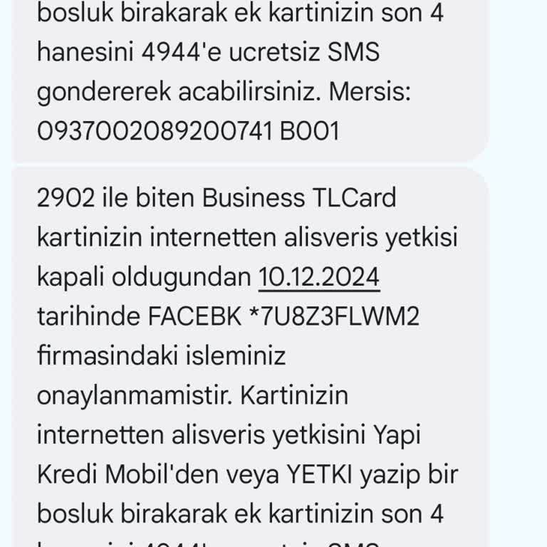 Yapı Kredi Bankası'nda İnternet Alışverişi Sorunu
