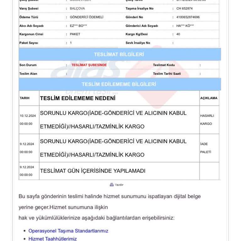 Kırılacak Eşya Uyarısına Rağmen Kırılan Fırın