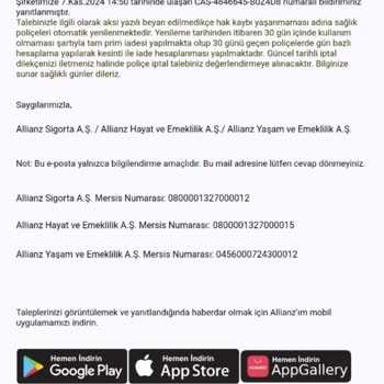 İzinsiz Yenilenen Sigorta Ve Geciken Para İadesi