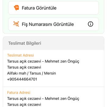 Yanlış Adrese Teslimat Sorunu