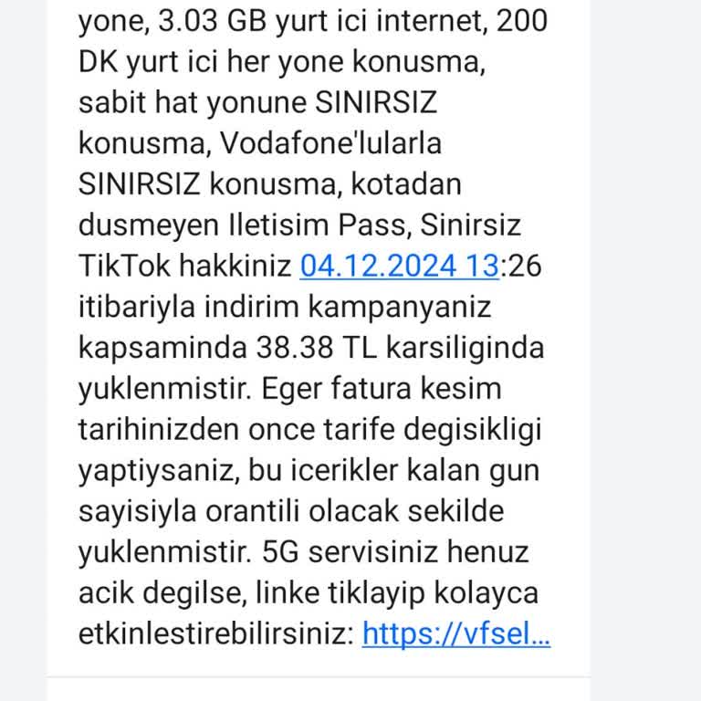Vodafone'da Tarife Karmaşası Ve Yanıltıcı Bilgilendirme