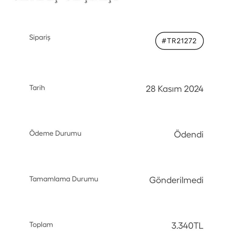 12 Günlük Sipariş Teslimatı Sorunu
