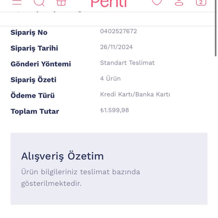 Penti Siparişim Neden Gecikti