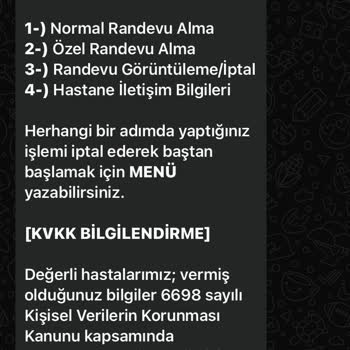 Randevu İptal Hattı Sorunu