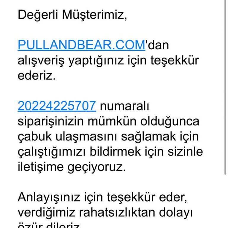 Pull & Bear Siparişim Neden Hala Kargoya Verilmedi?