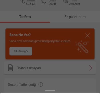 Vodafone Tarifesi Ve Cayma Bedeli Sorunu