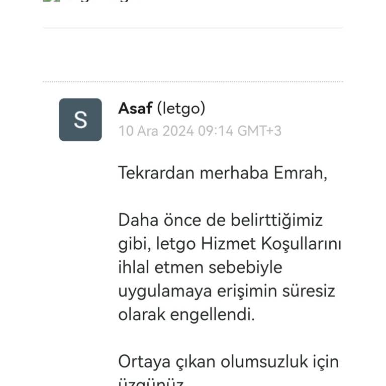 Hesabım Haksız Yere Engellendi