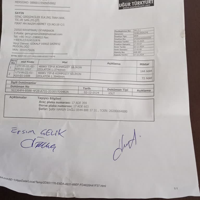 Pert Raporu Sonrası Ödeme Sorunu