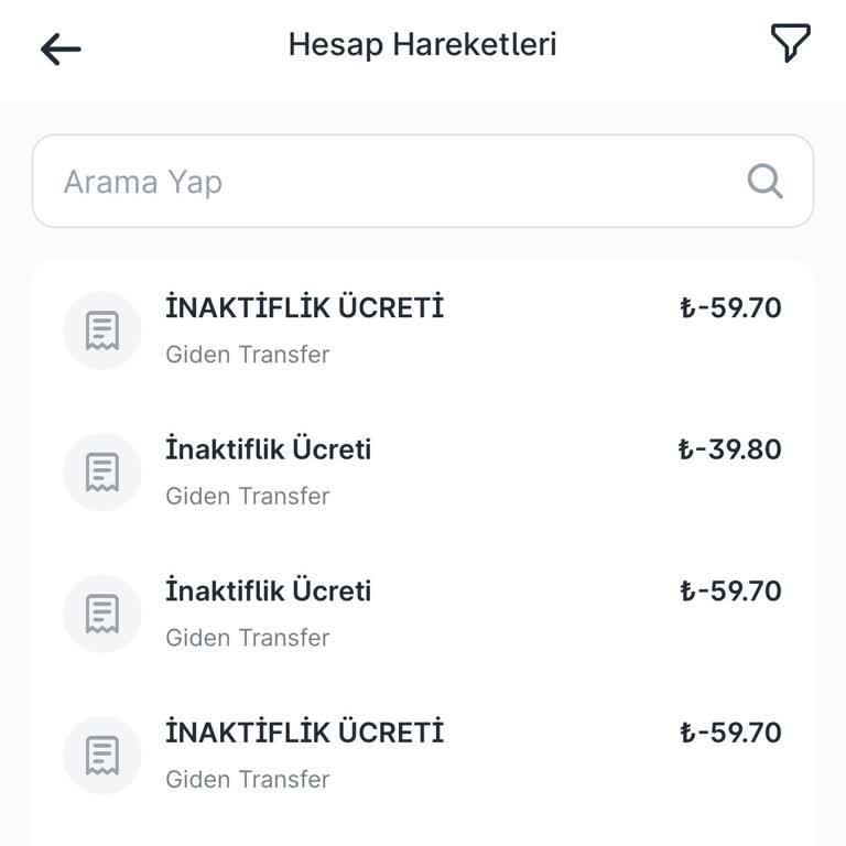 Haberim Olmadan Kesilen İnaktiflik Ücreti