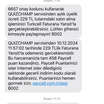 İzinsiz Abonelik Ve İptal Sorunu: Quizchamp