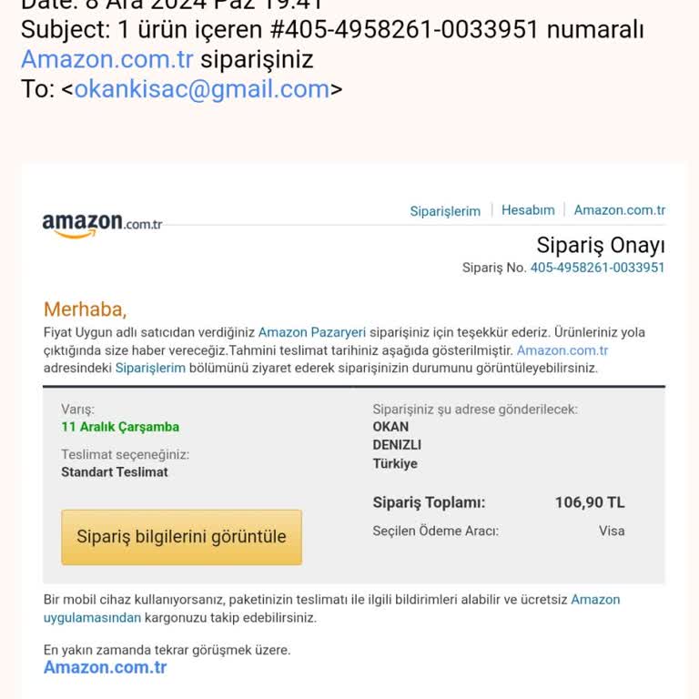 Amazon Sipariş Takip Sorunu Ve İletişim Eksikliği