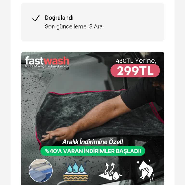 Fastwash Sitesinden 318 TL Tutarında Alışveriş Yaptıktan Sonra Hiçbir Şekilde Siteye Ulaşamadım