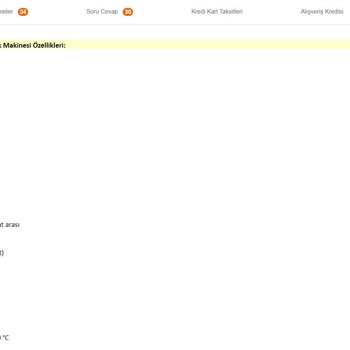 Yanlış Ürün Özellikleriyle Gelen Bulaşık Makinesi Sorunu