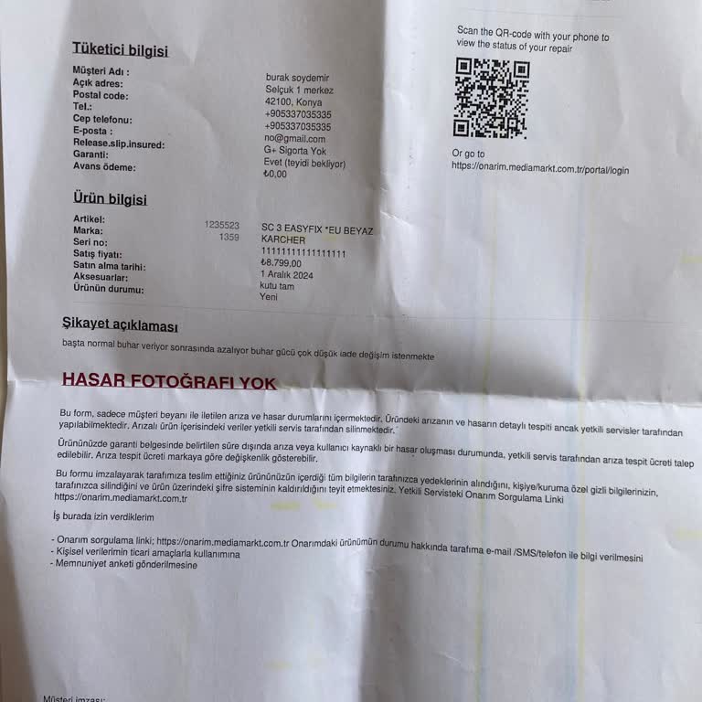 Buharlı Temizleyici Hayal Kırıklığı Ve İlgisiz Hizmet