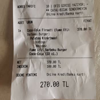 Yemeksepeti Ve Restoranın İlgisizliği Mağdur Ediyor