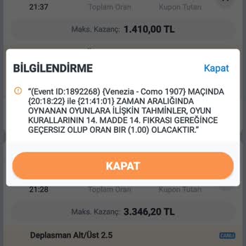 Bahis Mağduriyeti: İade Edilmeyen Para Ve Yanıltıcı Bilgilendirme