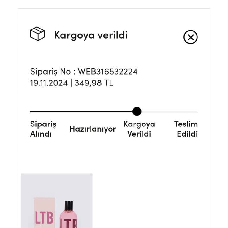 LTB'den Sipariş Edilen Parfümler Nerede?