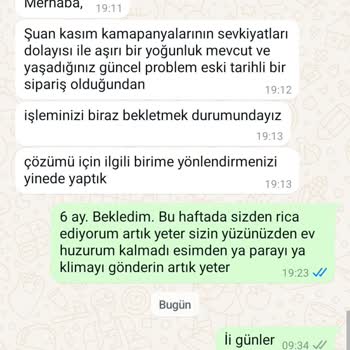 Kargo Ve Kurulum Sorunlarıyla Mağduriyet