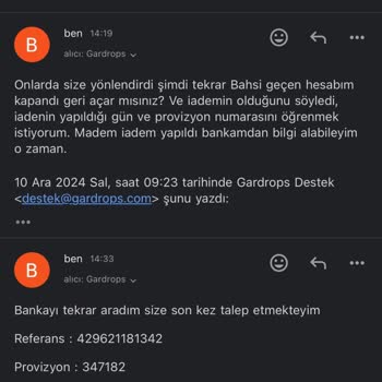 Gardrops'ta İade Sürecinde Yaşanan Sorunlar Ve Müşteri Hizmetleri Deneyimi