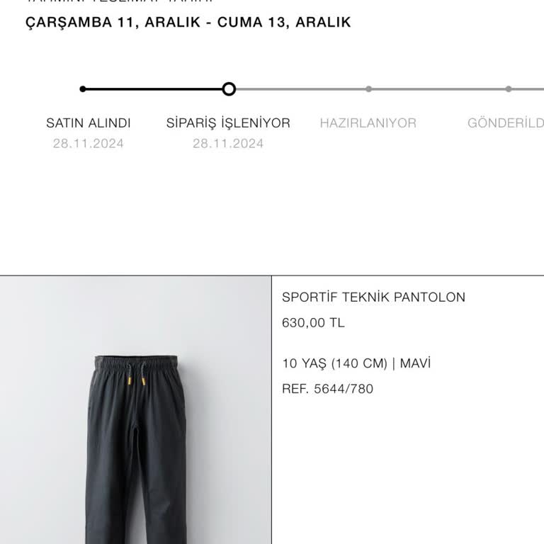Zara Online Siparişim Hala İşleniyor: 13 Günlük Bekleyiş