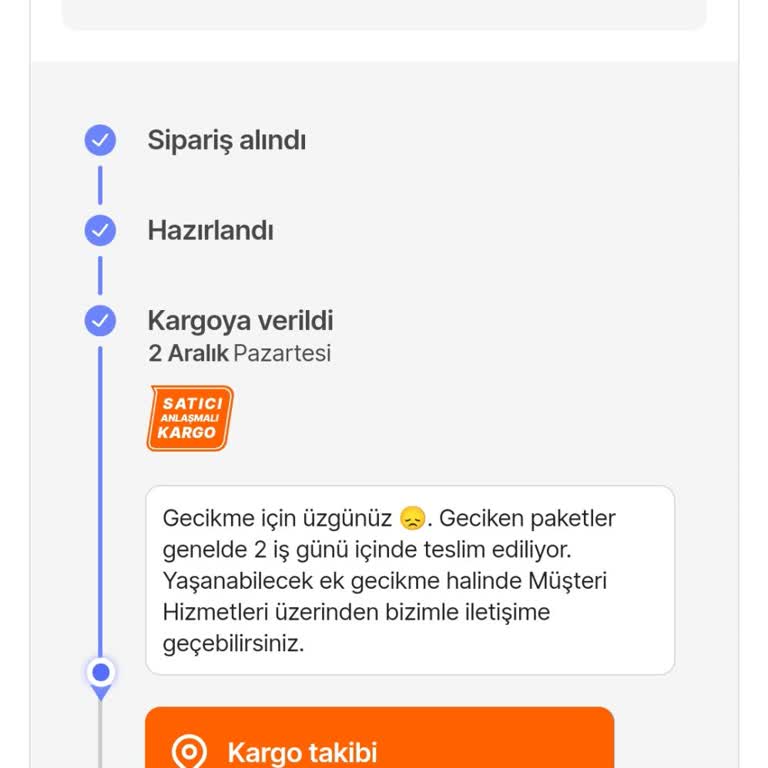 Hepsiburada'dan Aldığım Ürün Teslim Edilmedi, Bilgilendirme Yok