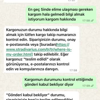 Kargo Gecikmesi Ve Yetersiz Müşteri Hizmetleri