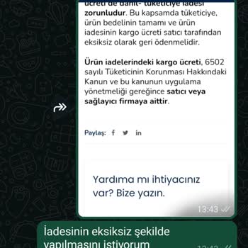 İletişim Eksikliği Ve Haksız Kargo Ücreti Kesintisi