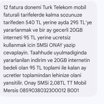 Yanıltıcı Fiyatlandırma: Türk Telekom Popüler 20GB Tarifesi