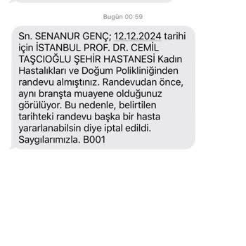 Randevu İptali Mağduriyeti