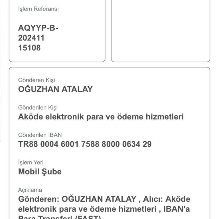 Kayıp Para Transferi: 600₺ Ortada Yok