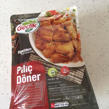 Gedik Marka Tavuk Dönerin Paket Şişmesi Sorunu