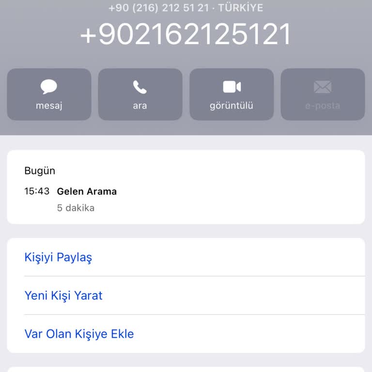 Bilinmeyen Aramalar Ve Güvenlik Endişesi