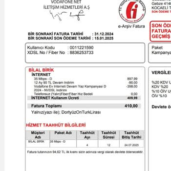 Vodafone'dan Bilgilendirme Eksikliği Ve Mağduriyet