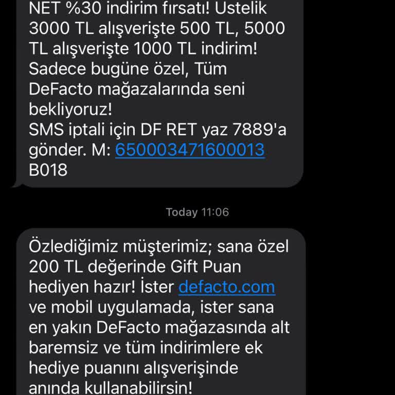 DeFacto'da Beklenen Hediye Puanları Gerçekleşmiyor