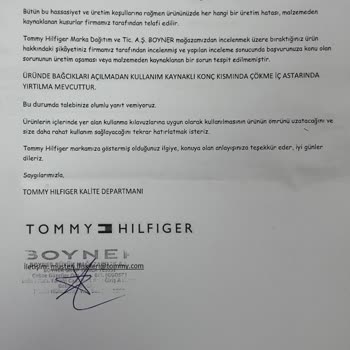 Tommy Hilfiger Ayakkabıda Kalite Sorunu