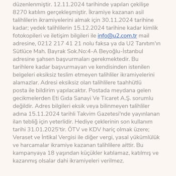 Kazandığım Hediye Çeki Neden Hala Gönderilmedi?