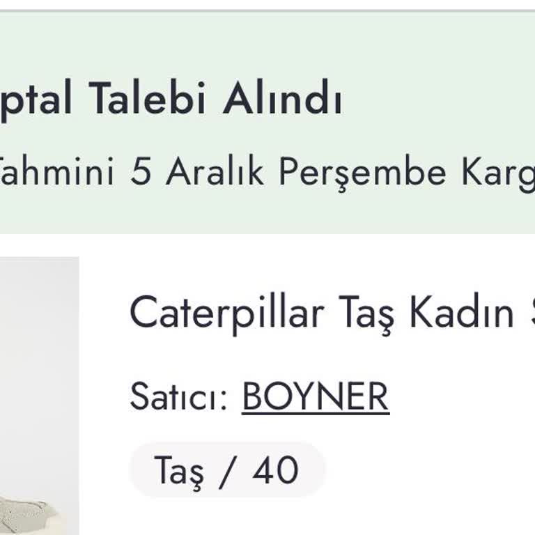 Boyner'den Sipariş İptali Ve Hayal Kırıklığı