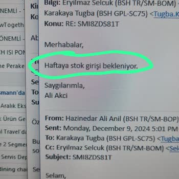 Teslim Edilemeyen Bulaşık Makinesi Sorunu