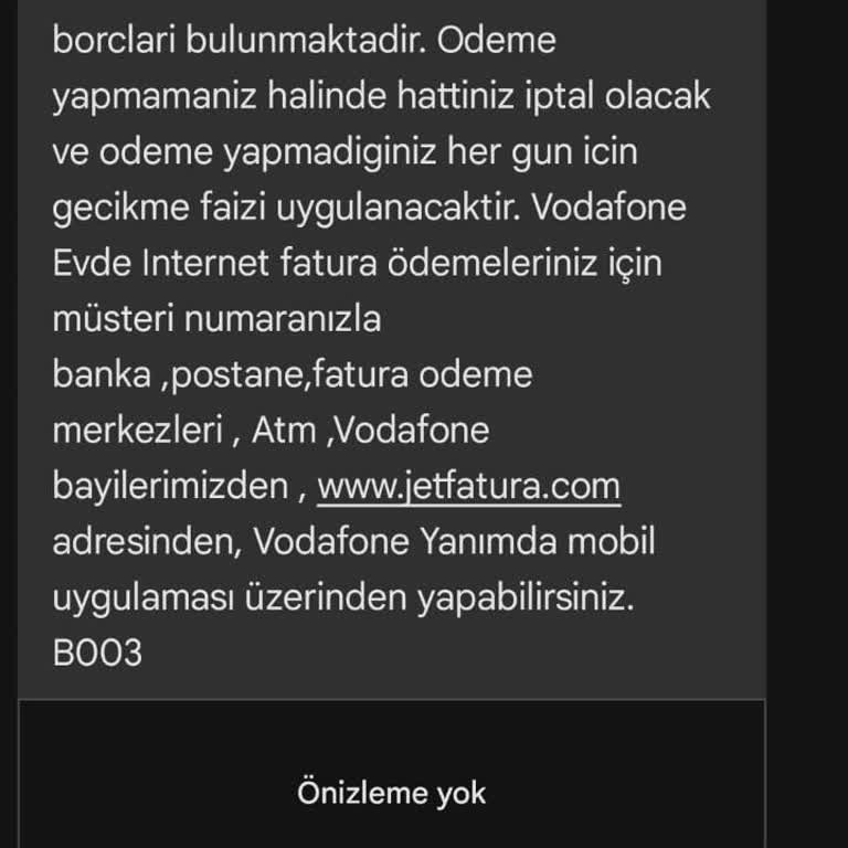 Vodafone Altyapı Sorunu Ve Fatura İptal Krizi
