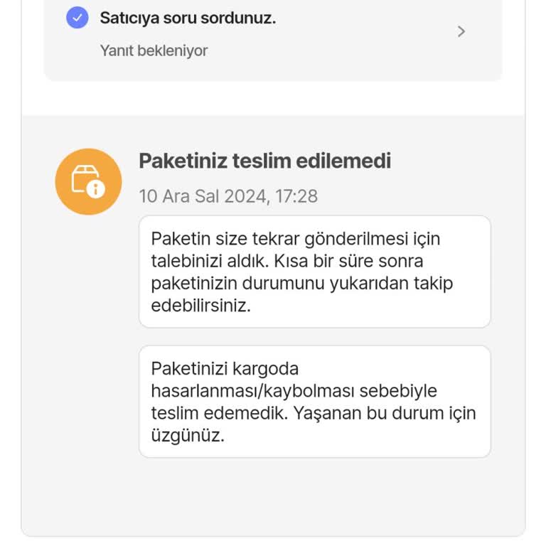 Hepsiburada Kargo Teslimat Sorunları